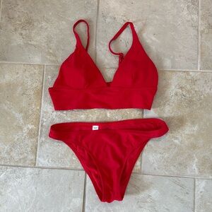 Aerie bikini. Size small, red